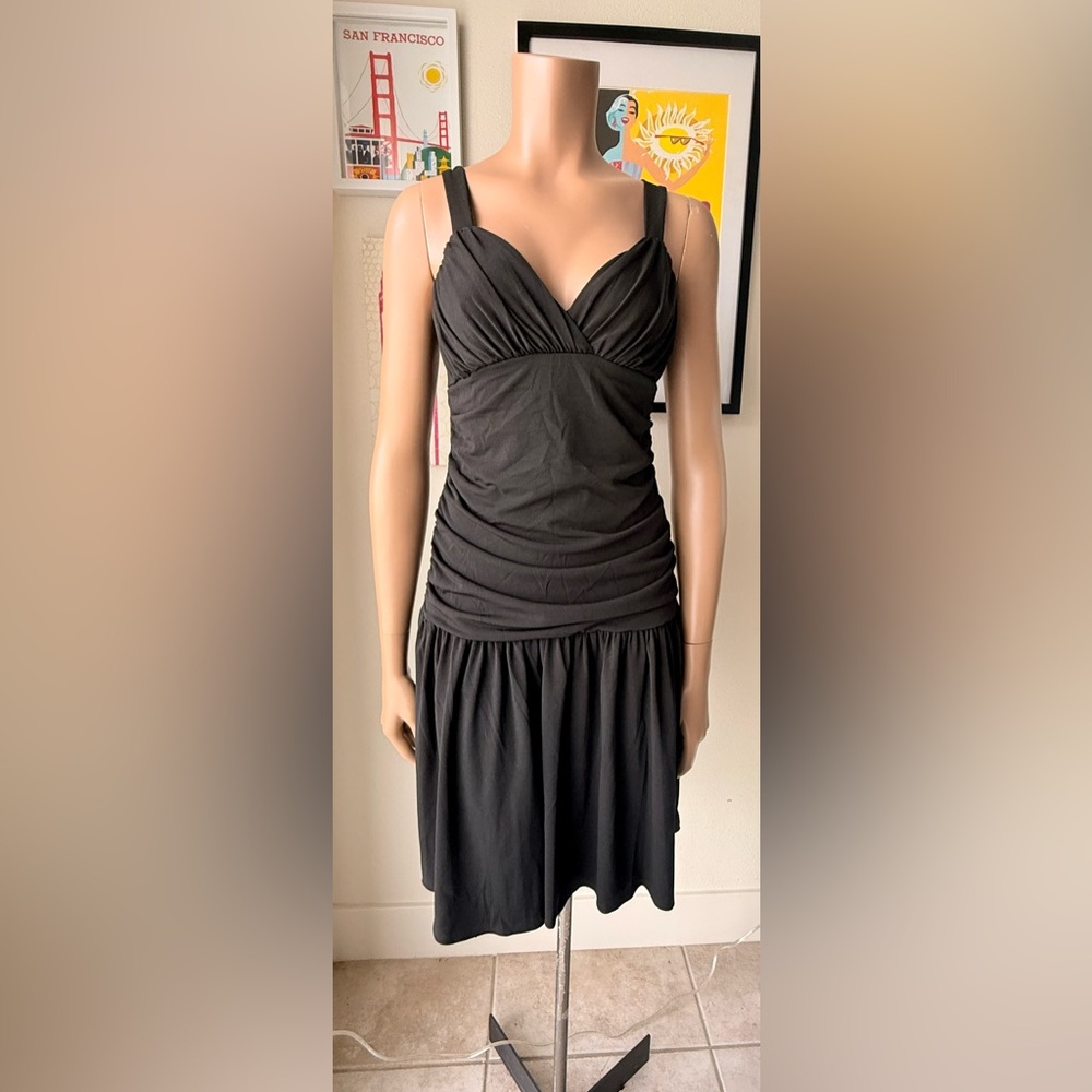 Boston Proper Black Midi Dress Size S